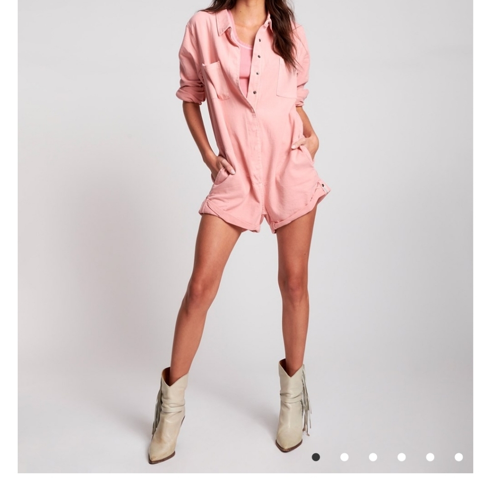 COPY - Blush Pink Jumpsuit (shorts)